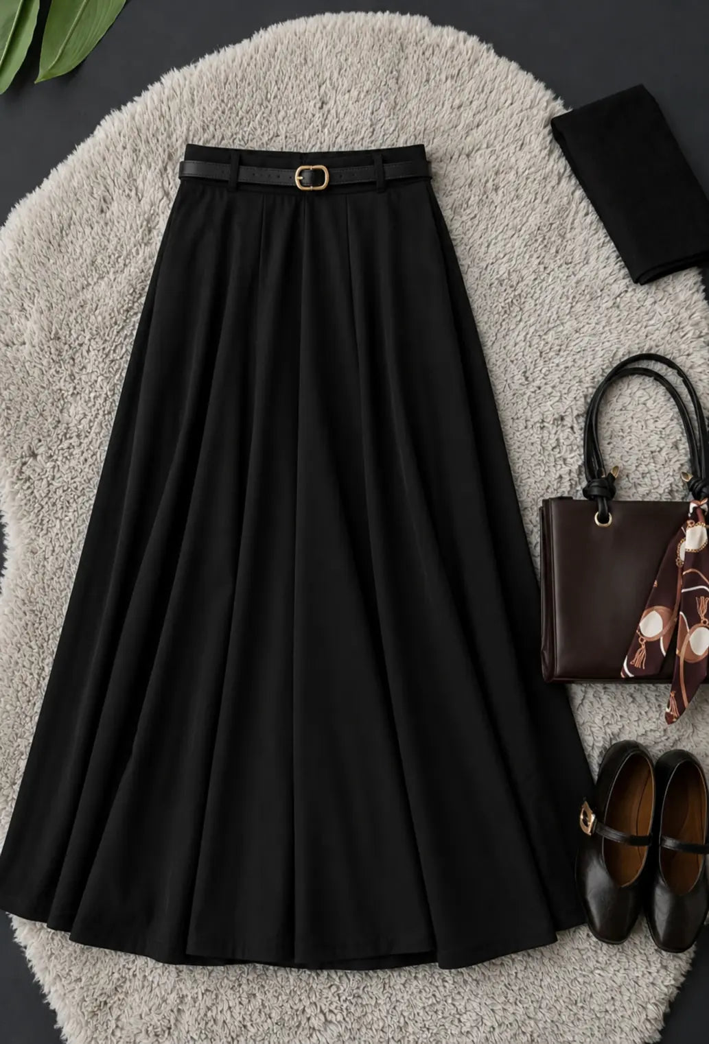 BLACK MAXI SKIRT